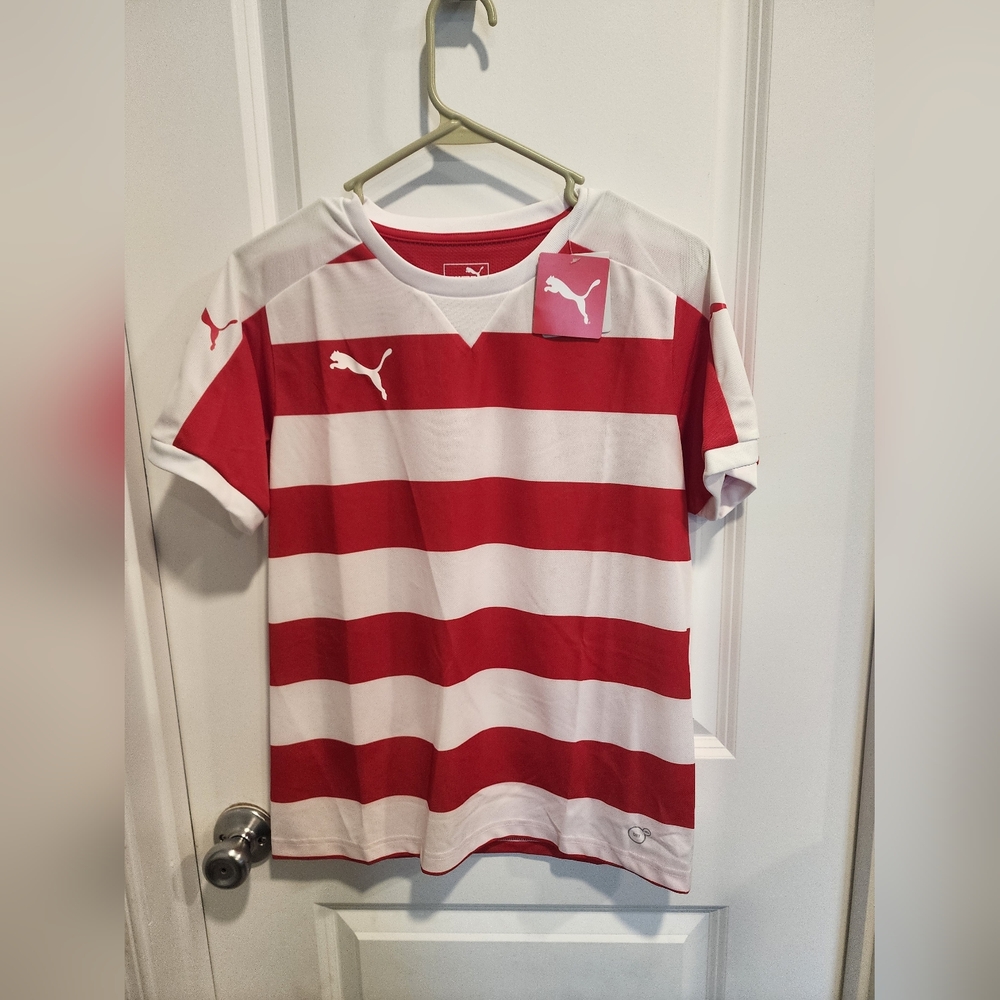 Puma Kids Bold Red and White Jersey